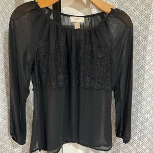 Sheer LOFT blouse